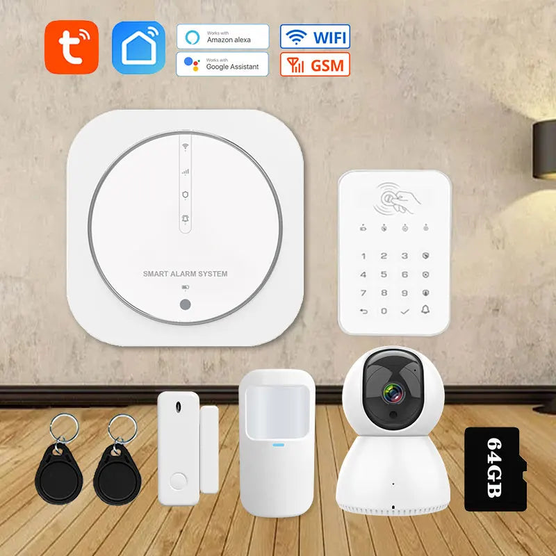 Tuya 433MHz Wireless WiFi GSM Home Security Alarm System