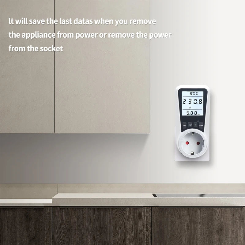 AC wattmeter power LCD energy Precise meter