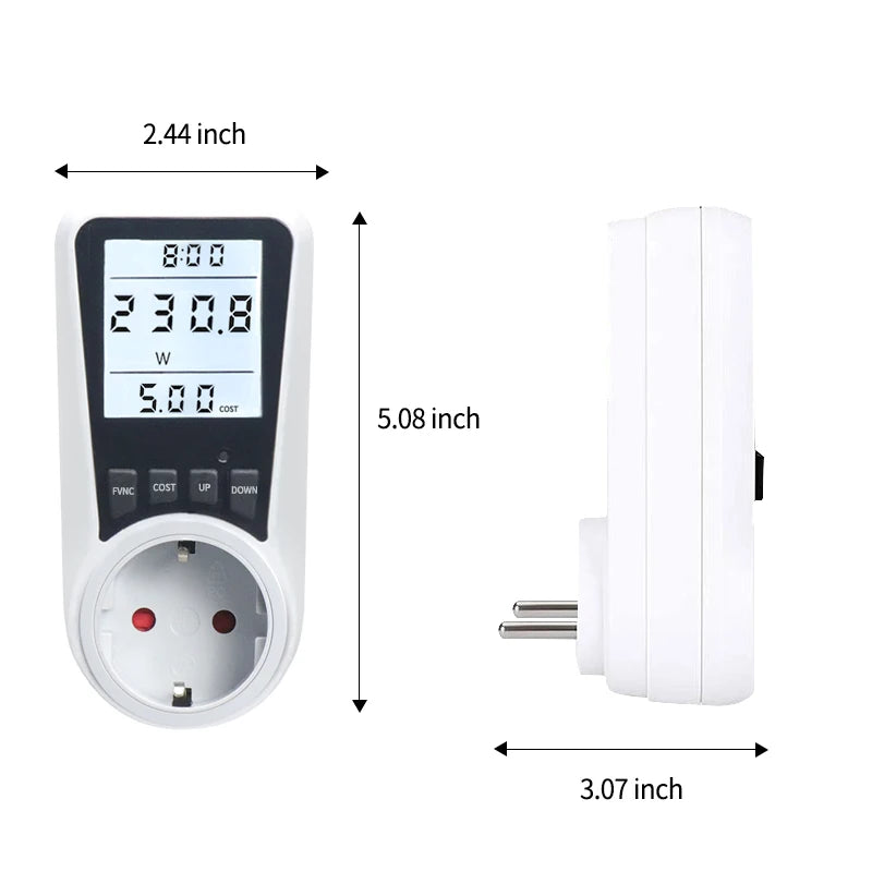 AC wattmeter power LCD energy Precise meter