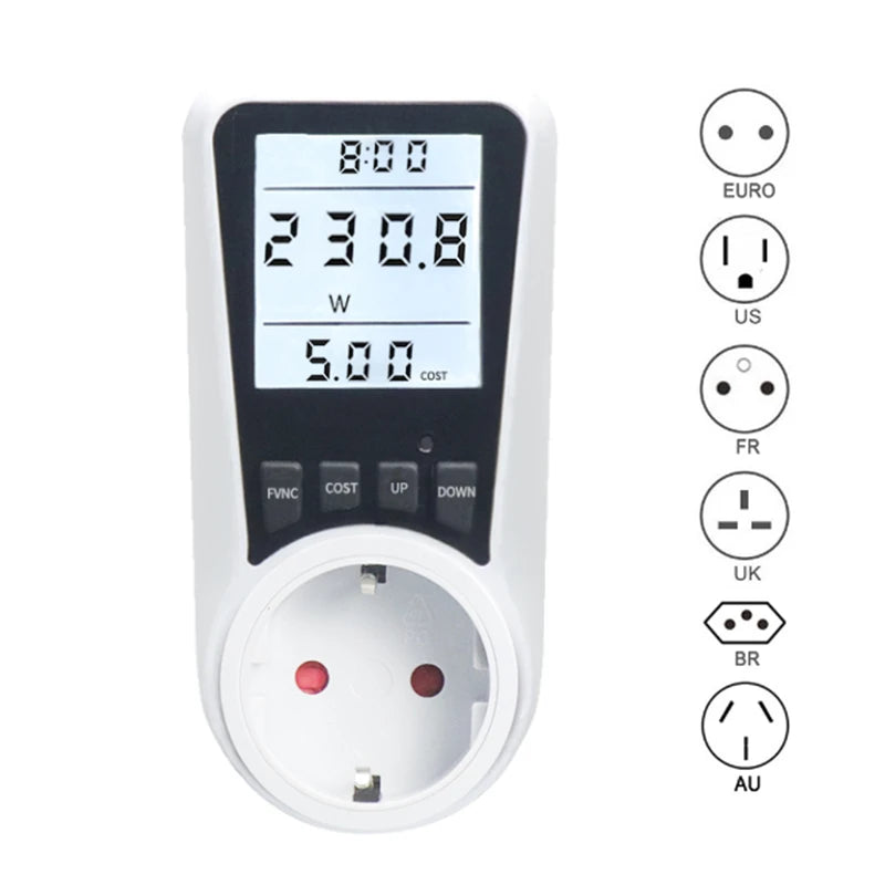 AC wattmeter power LCD energy Precise meter