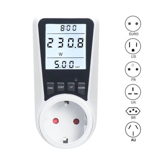 AC wattmeter power LCD energy Precise meter