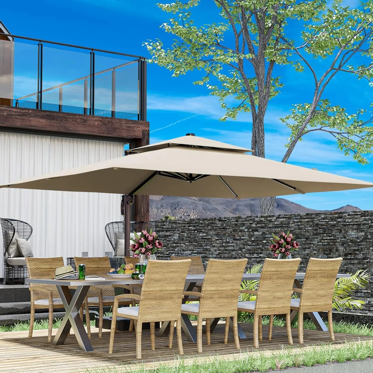 Cantilever Outdoor Patio Umbrellas