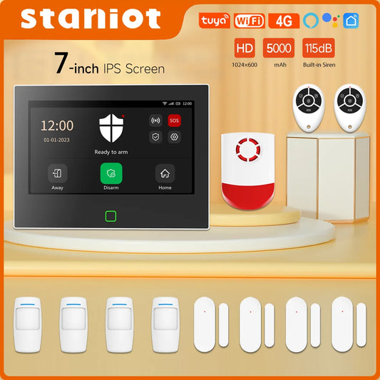 Staniot 7 inch Home Alarm System Wireless