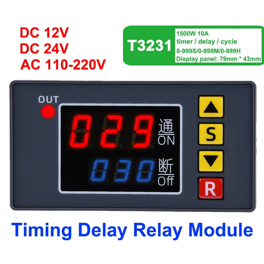 T3231 110V-220V 12V/24V Digital Time Delay Relay Switch