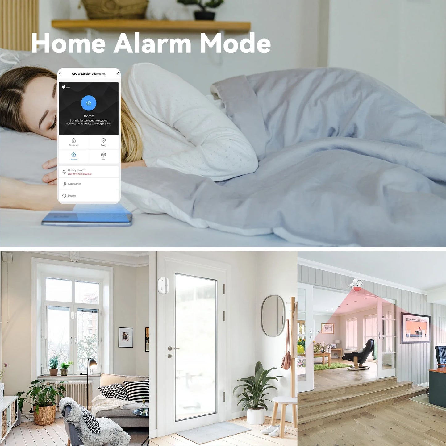 CPVAN Wireless WIFI 2.4G Tuya Smart Home Alarm System