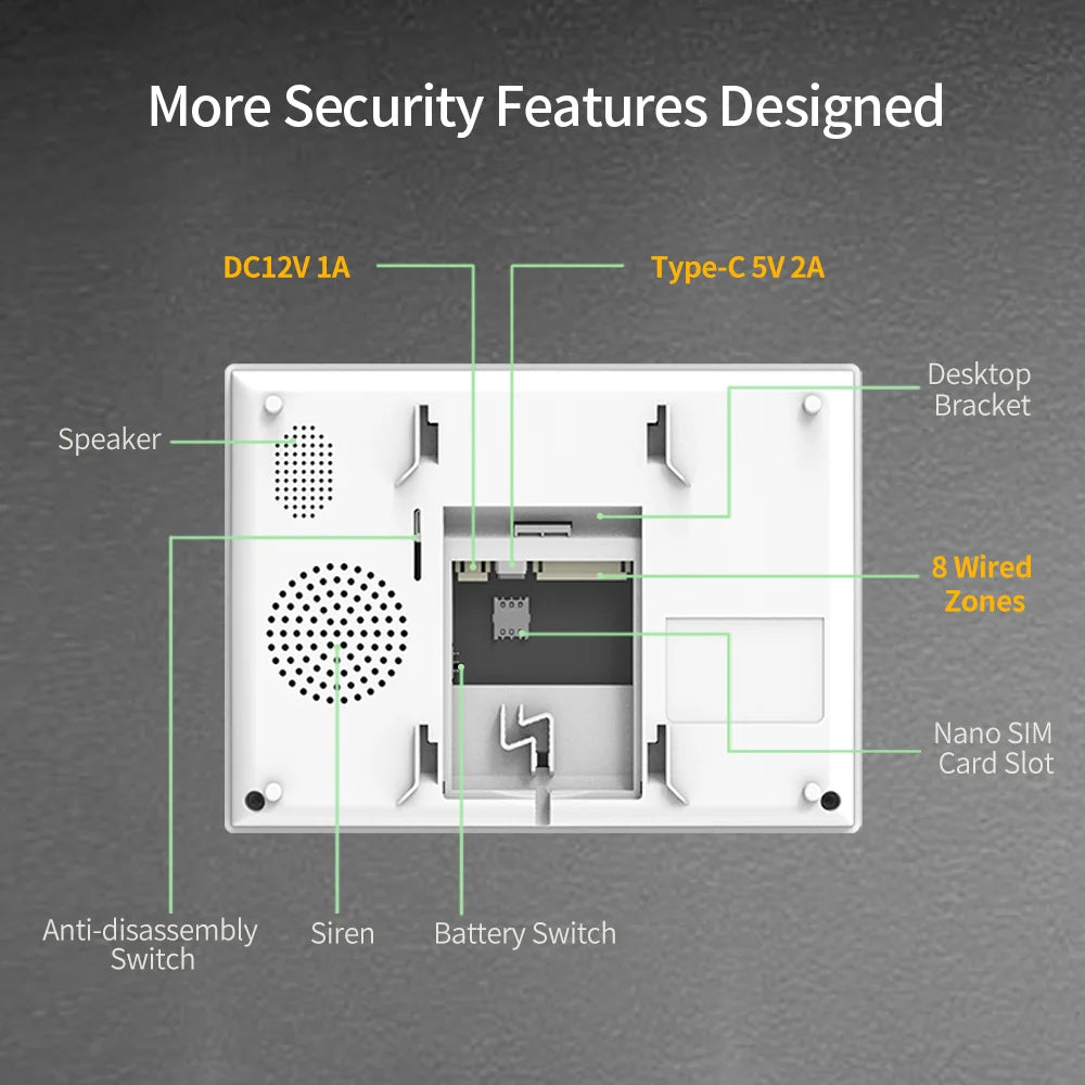 Staniot 7 inch Home Alarm System Wireless