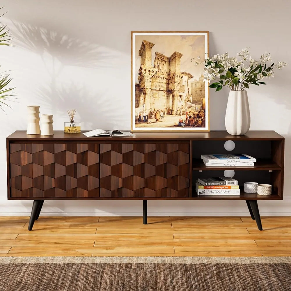 Solid Wood TV Stand Console