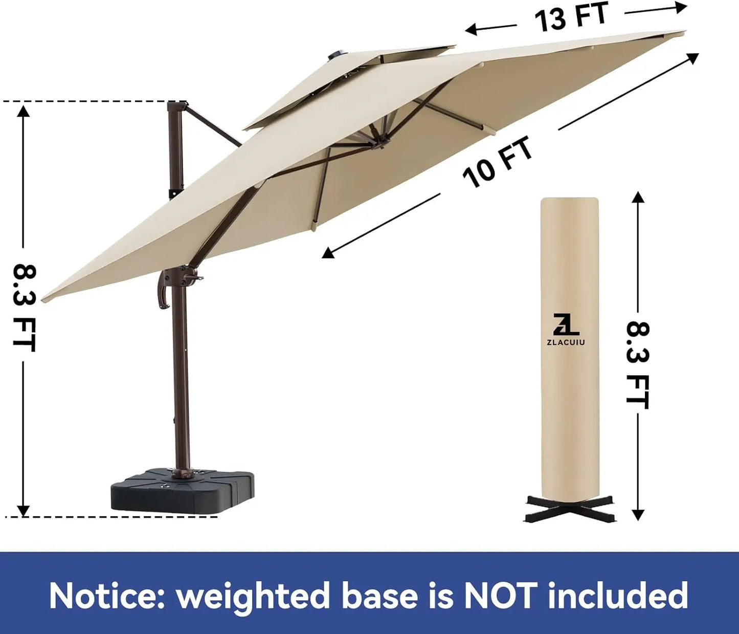 Cantilever Outdoor Patio Umbrellas